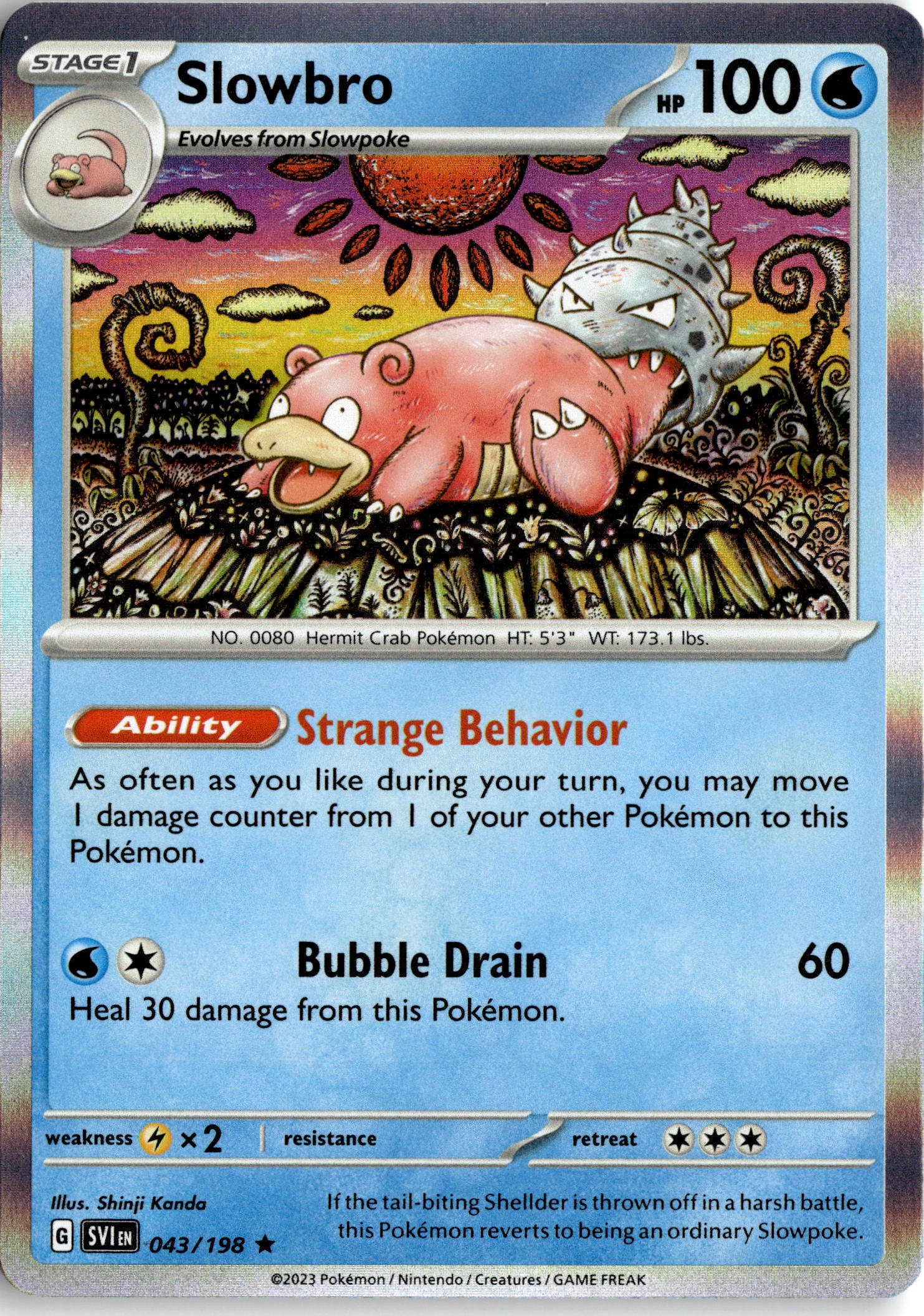 Slowbro graded slab