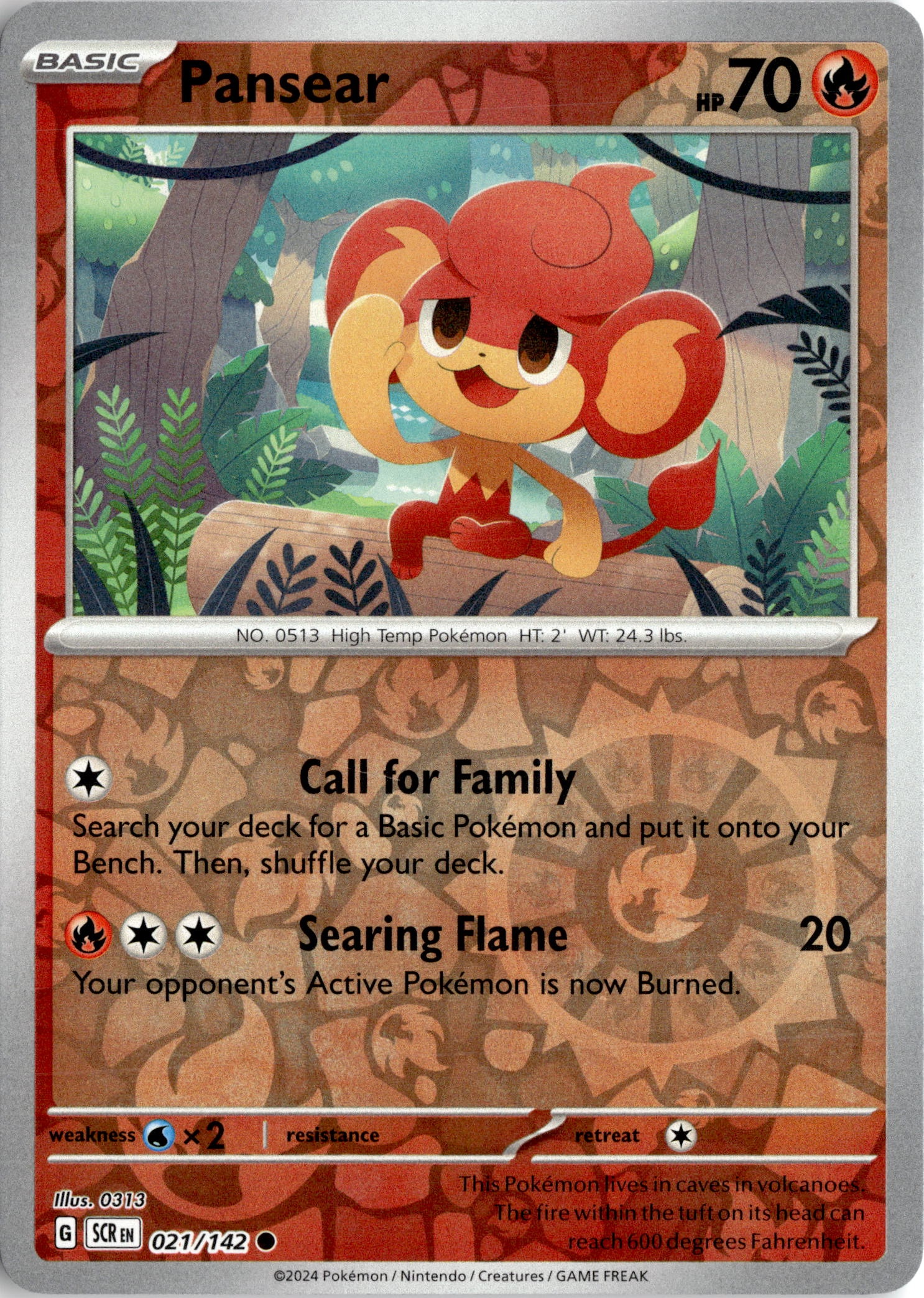 2024 Pokemon Scr En Pansear graded slab