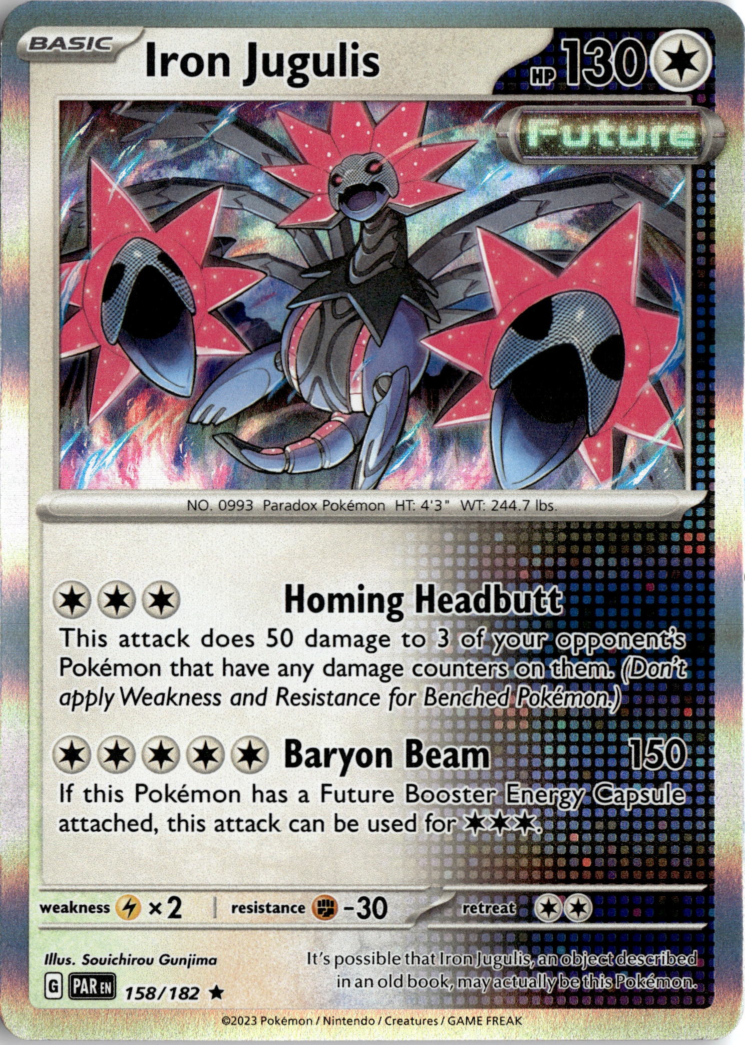 2023 Pokemon Par En Iron Jugulis graded slab