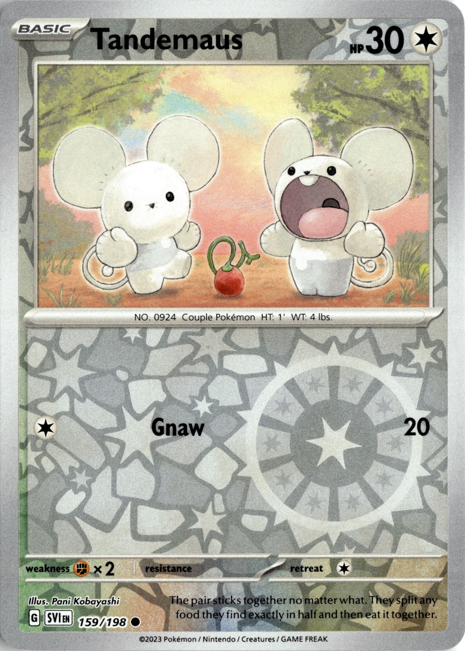 2023 Pokemon Sv1 En Tandemaus graded slab