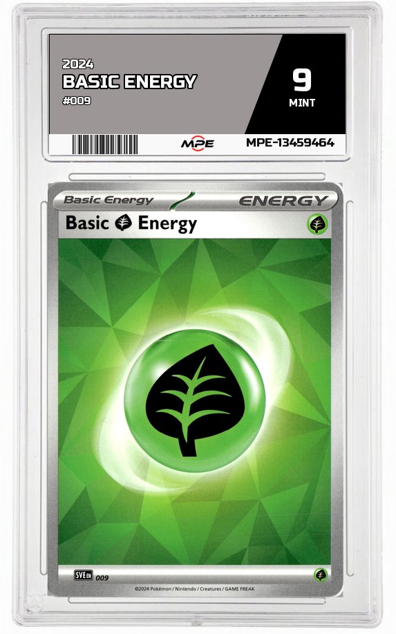 2024 #009 BASIC ENERGY MPE 9 MINT — graded card auctioned from the MPE vault