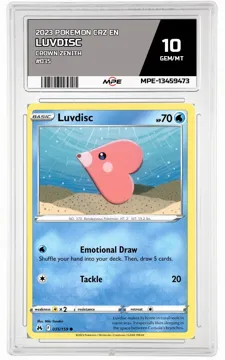 2023 POKEMON CRZ EN CROWN ZENITH #035 Luvdisc MPE 10 GEM/MT — graded card up for auction