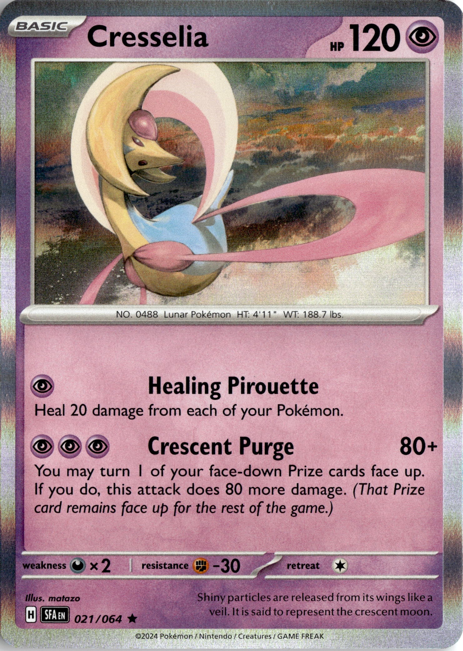 2024 Pokemon Sfa En Cresselia graded slab