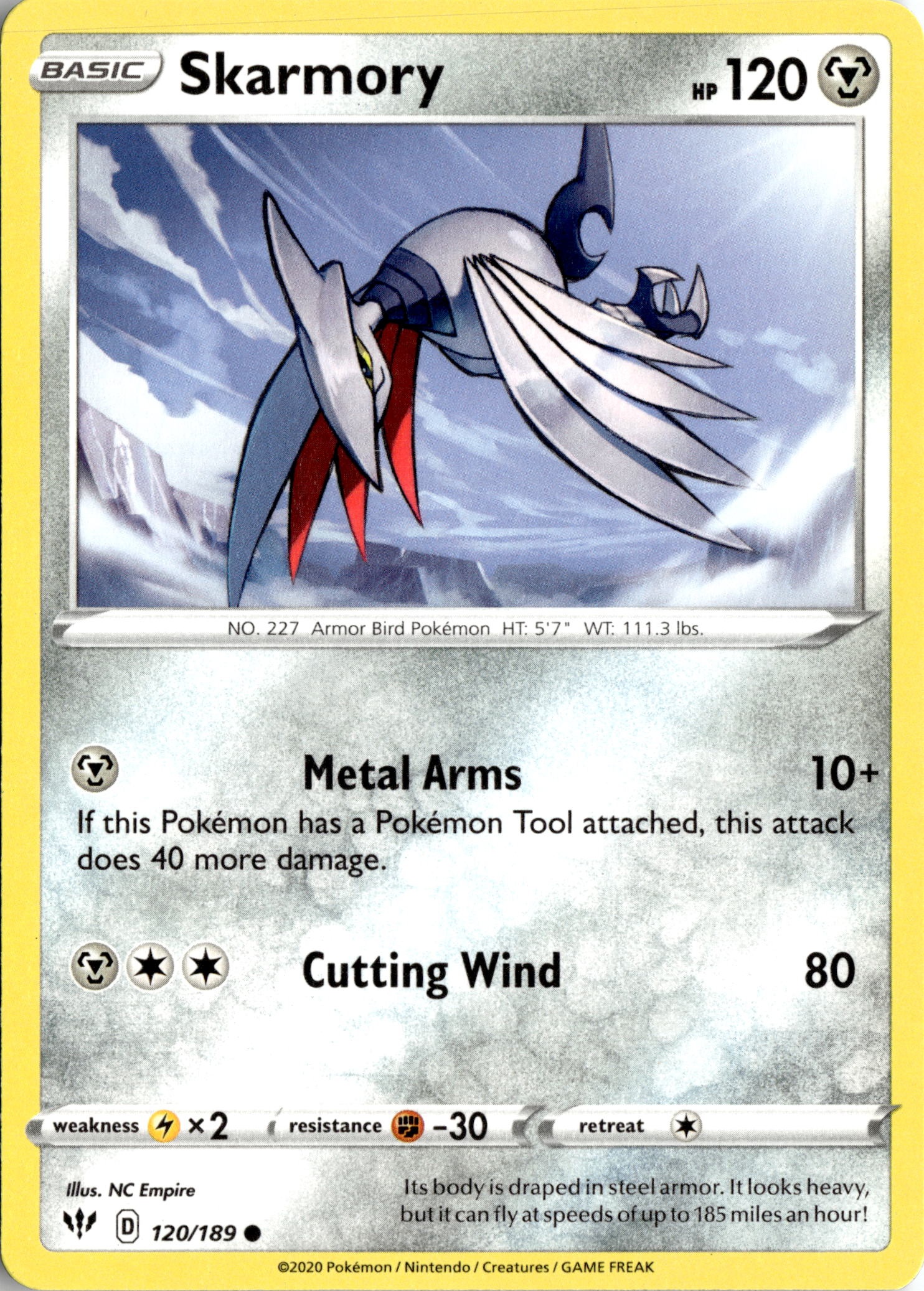 2020 Pokemon Daa En Skarmory graded slab