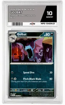 2024 POKEMON SFA EN SHROUDED FABLE-HOLOFOIL #028 Golbat MPE 10 GEM/MT — graded card up for auction