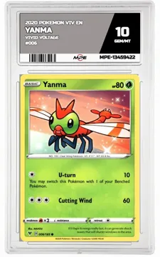 2020 POKEMON VIV EN VIVID VOLTAGE #006 Yanma MPE 10 GEM/MT — graded card up for auction