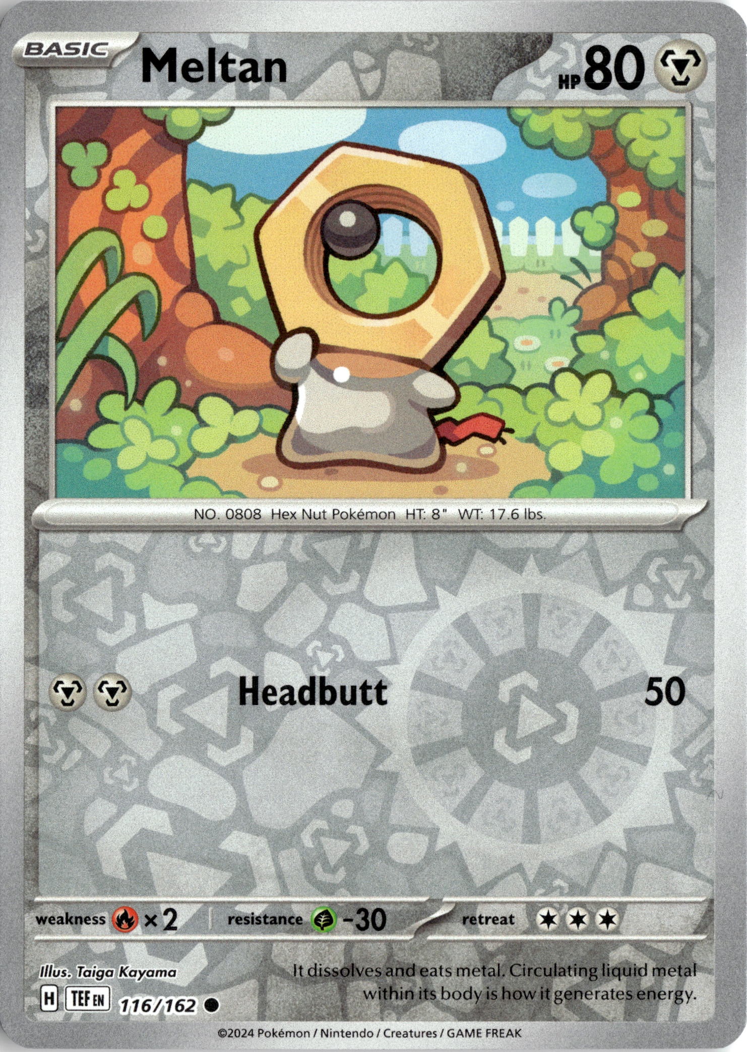 2024 Pokemon Tef En Meltan graded slab