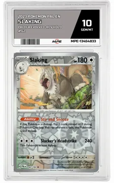 2023 POKEMON PAL EN Paldea Evolved-REV HOLO #162 SLAKING MPE 10 GEM/MT — graded card up for auction