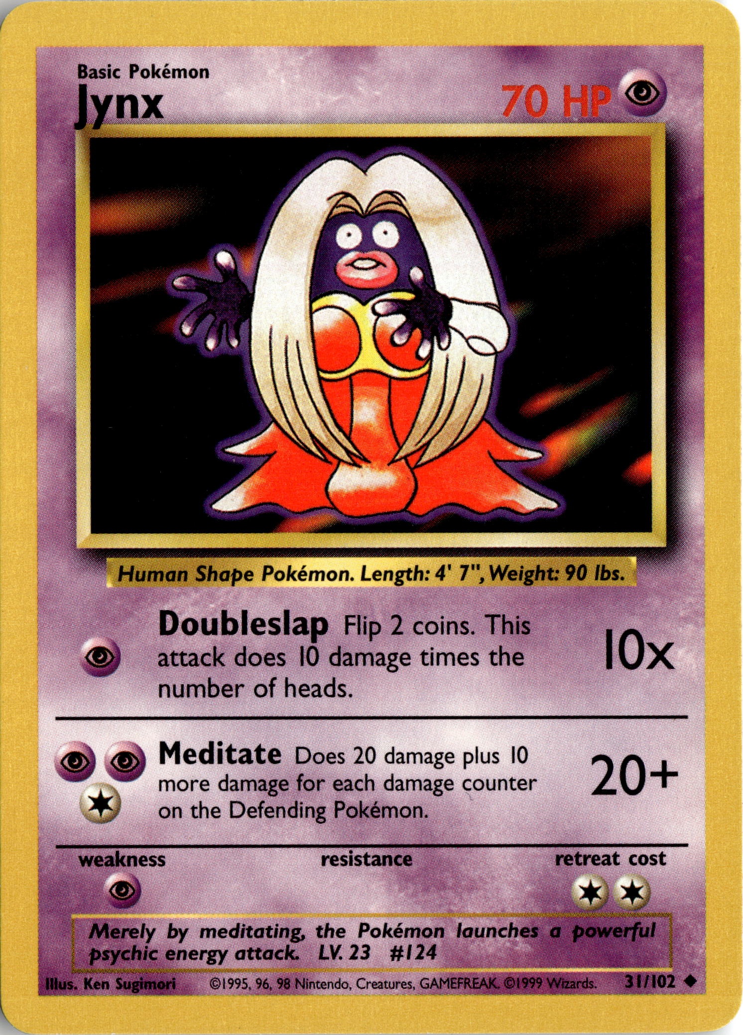 1999 Pokemon Jynx graded slab