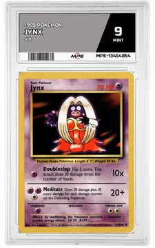 1999 POKEMON #31 JYNX MPE 9 MINT — graded card up for auction