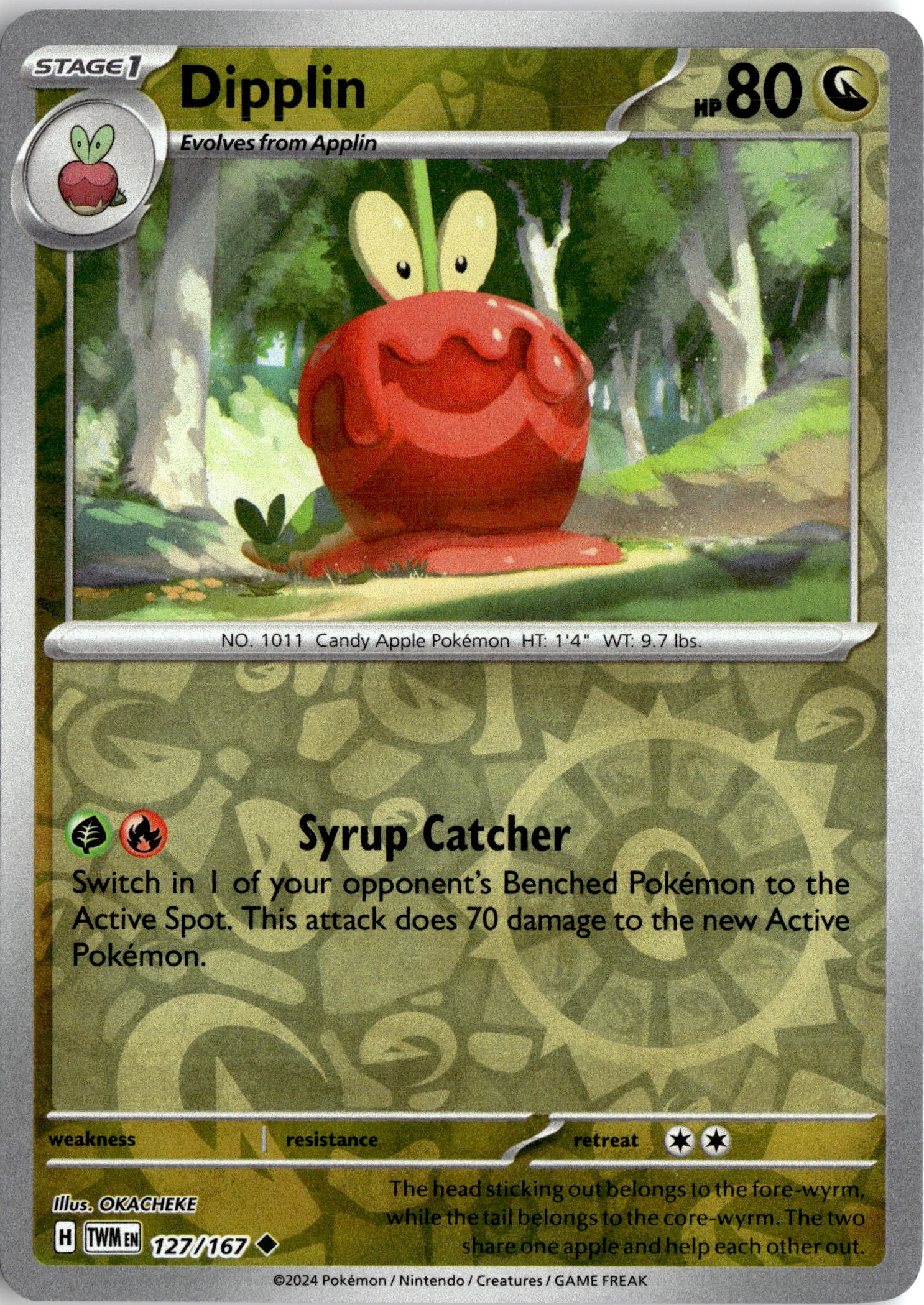 2024 Pokemon Twm En Dipplin graded slab