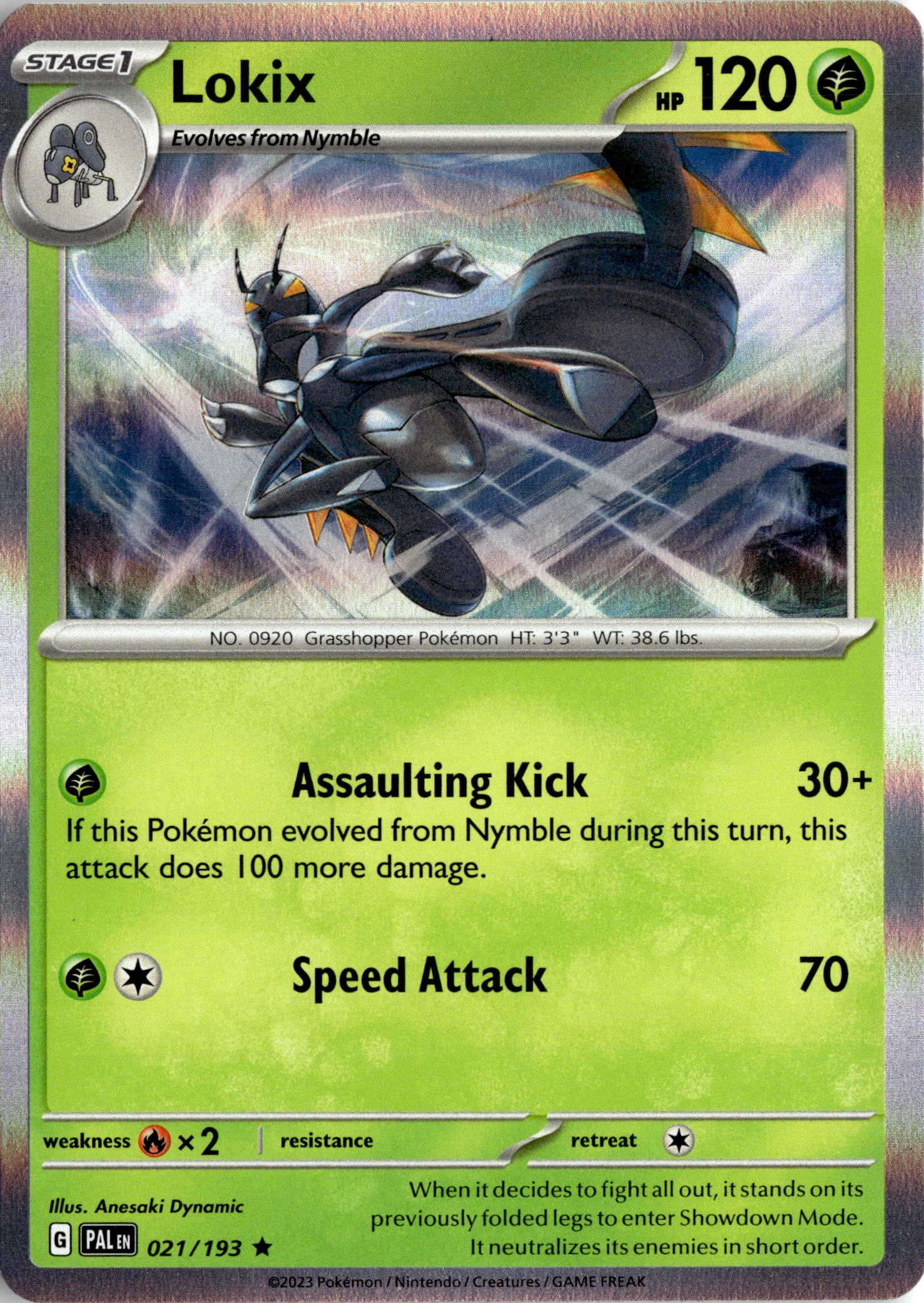2023 Pokemon Pal En Lokix graded slab