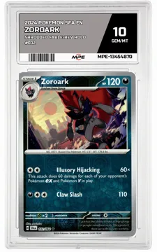 2024 POKEMON SFA EN Shrouded Fable-REV HOLO #032 ZOROARK MPE 10 GEM/MT — graded card up for auction