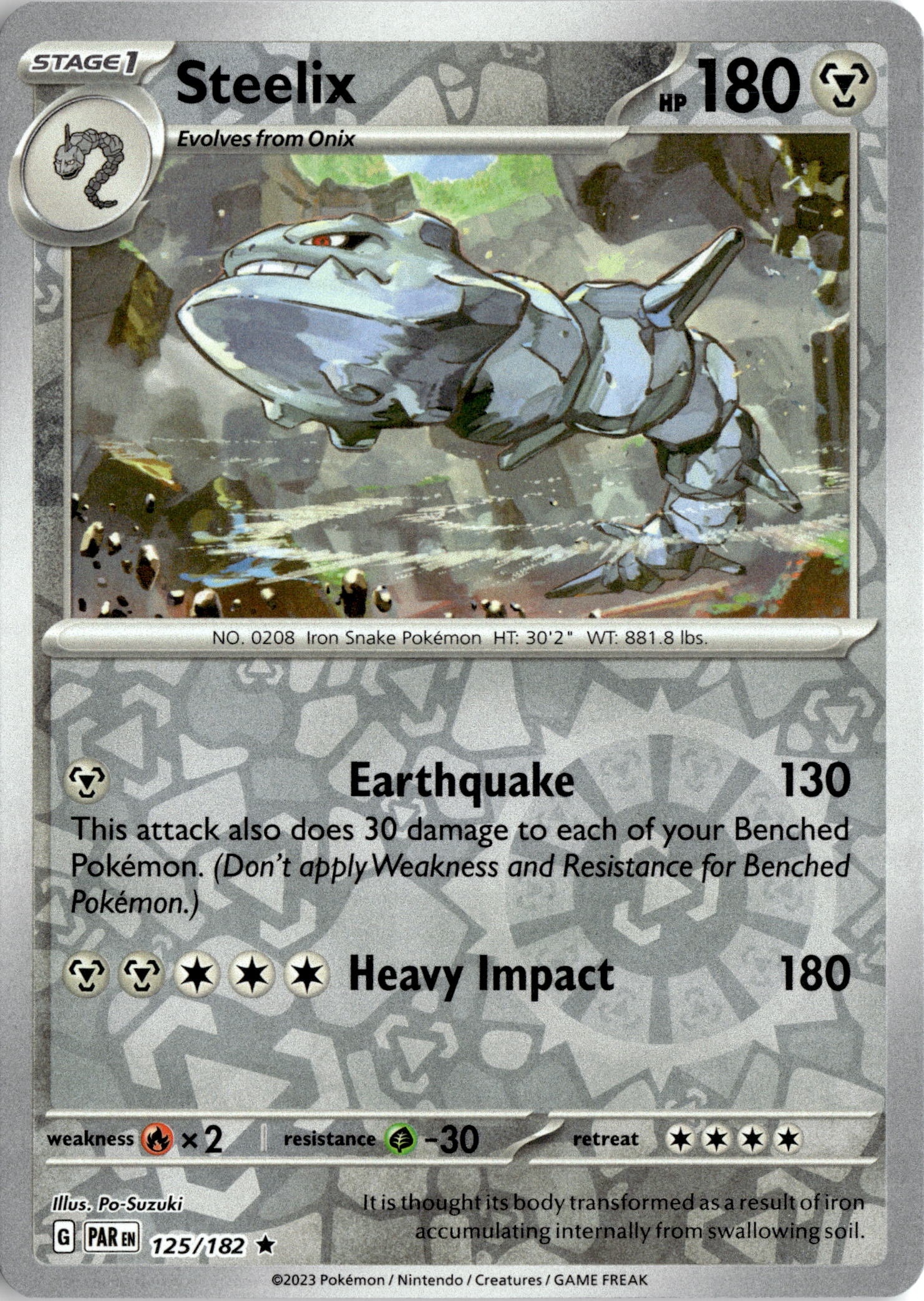 2023 Pokemon Par En Steelix graded slab