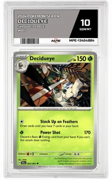2024 POKEMON SFA EN Shrouded Fable #005 DECIDUEYE MPE 10 GEM/MT — graded card up for auction