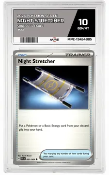 2024 POKEMON SFA EN Shrouded Fable #061 NIGHT STRETCHER MPE 10 GEM/MT — graded card up for auction