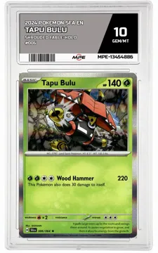 2024 POKEMON SFA EN Shrouded Fable-HOLO #006 TAPU BULU MPE 10 GEM/MT — graded card up for auction