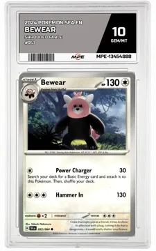 2024 POKEMON SFA EN Shrouded Fable #053 BEWEAR MPE 10 GEM/MT — graded card up for auction