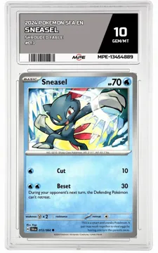 2024 POKEMON SFA EN Shrouded Fable #013 SNEASEL MPE 10 GEM/MT — graded card up for auction