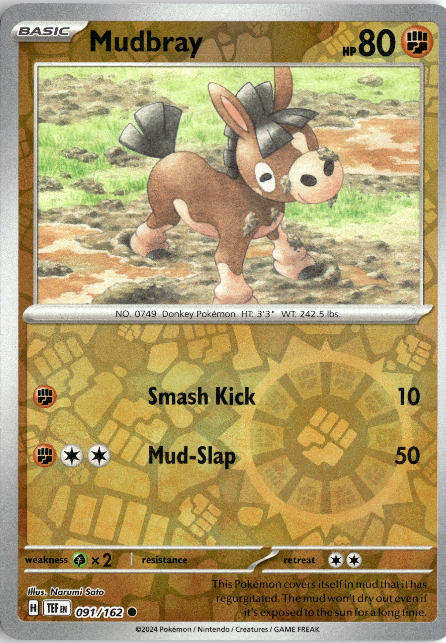 2024 Pokemon Tef En Mudbray graded slab
