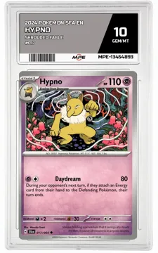 2024 POKEMON SFA EN Shrouded Fable #017 HYPNO MPE 10 GEM/MT — graded card up for auction