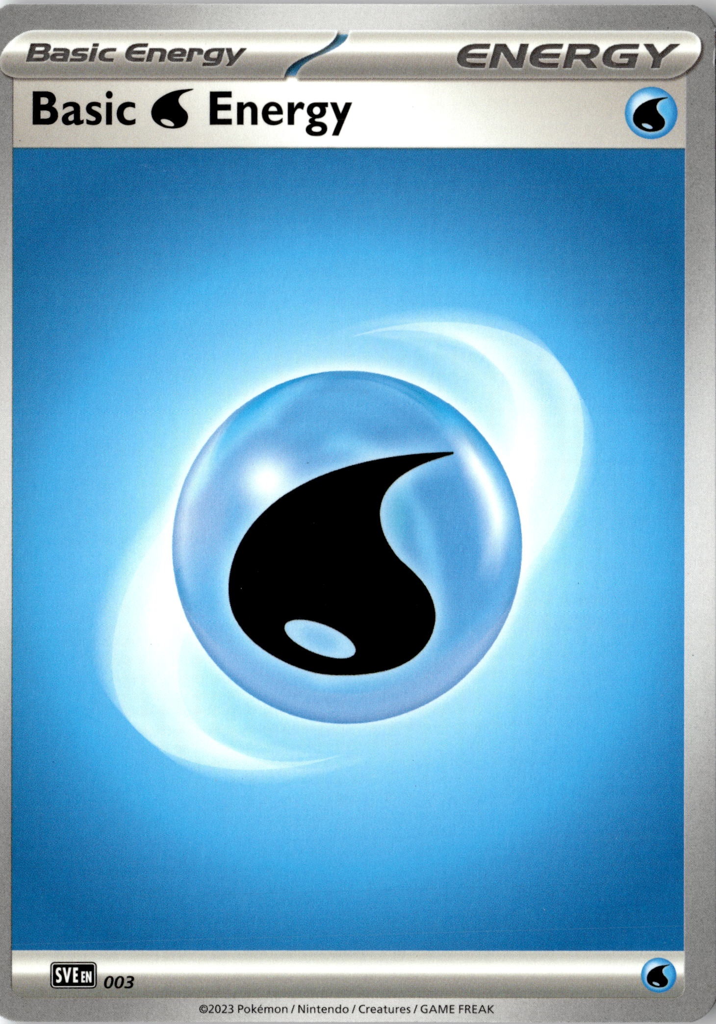 2023 Pokemon Sve En Basic Water Energy graded slab