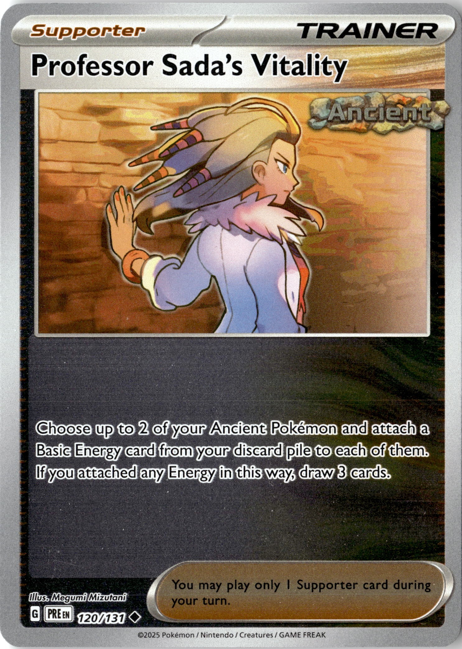 2025 Pokemon Pre En Professor Sada'S Vitality graded slab