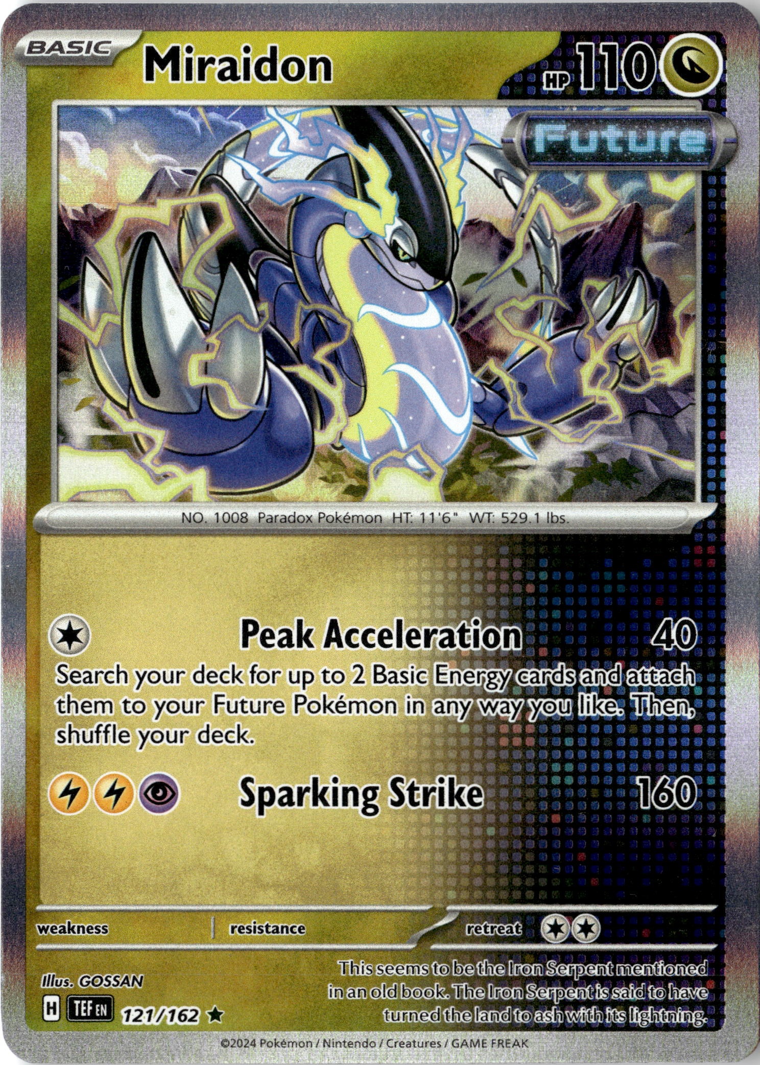 2024 Pokemon Tef En Miraidon graded slab