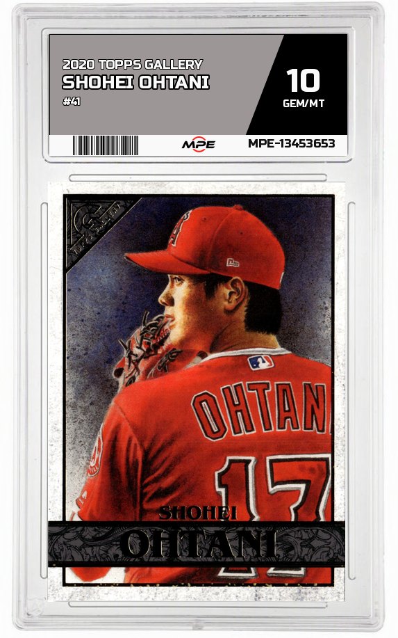 2020 TOPPS GALLERY #41 SHOHEI OHTANI MPE 10 GEM/MT — graded card auctioned from the MPE vault