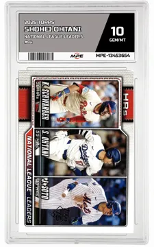 2026 TOPPS NATIONAL LEAGUE LEADERS #84 SHOHEI OHTANI MPE 10 GEM/MT — graded card up for auction