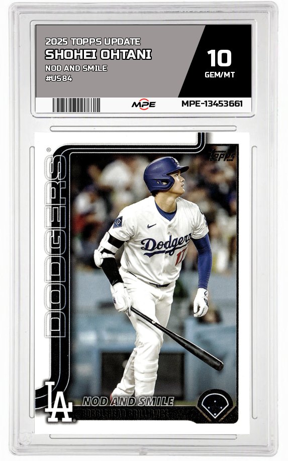 2025 TOPPS UPDATE NOD AND SMILE #US84 SHOHEI OHTANI MPE 10 GEM/MT — graded card auctioned from the MPE vault