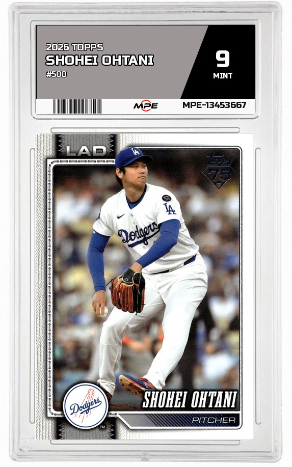 2026 TOPPS #500 SHOHEI OHTANI MPE 9 MINT — graded card auctioned from the MPE vault