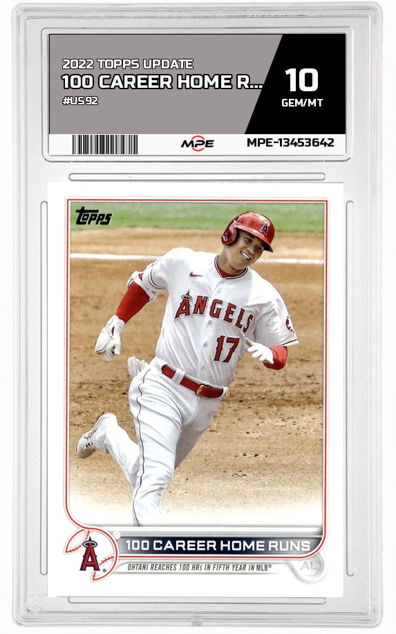 2022 TOPPS UPDATE #US92 100 CAREER HOME RUNS MPE 10 GEM/MT — graded card auctioned from the MPE vault