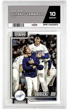 2026 TOPPS #265 OHTANI / YAMAMOTO MPE 10 GEM/MT — graded card up for auction