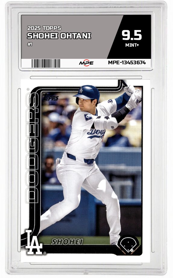 2025 TOPPS #1 SHOHEI OHTANI MPE 9.5 MINT+ — graded card auctioned from the MPE vault