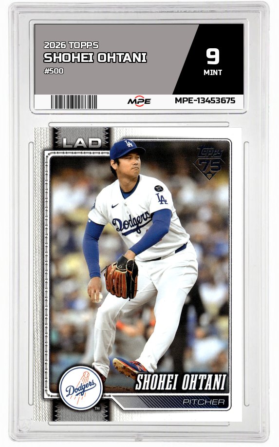 2026 TOPPS #500 SHOHEI OHTANI MPE 9 MINT — graded card auctioned from the MPE vault