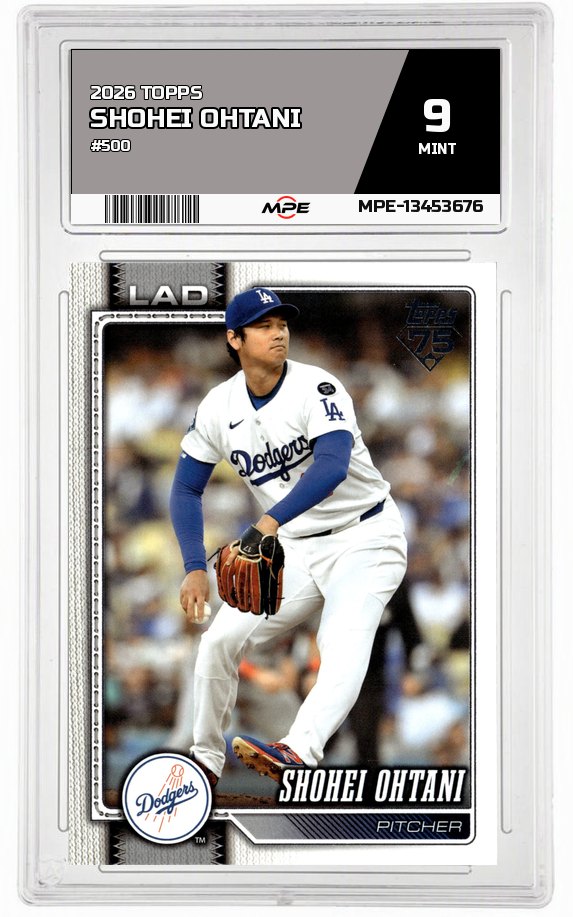 2026 TOPPS #500 SHOHEI OHTANI MPE 9 MINT — graded card auctioned from the MPE vault