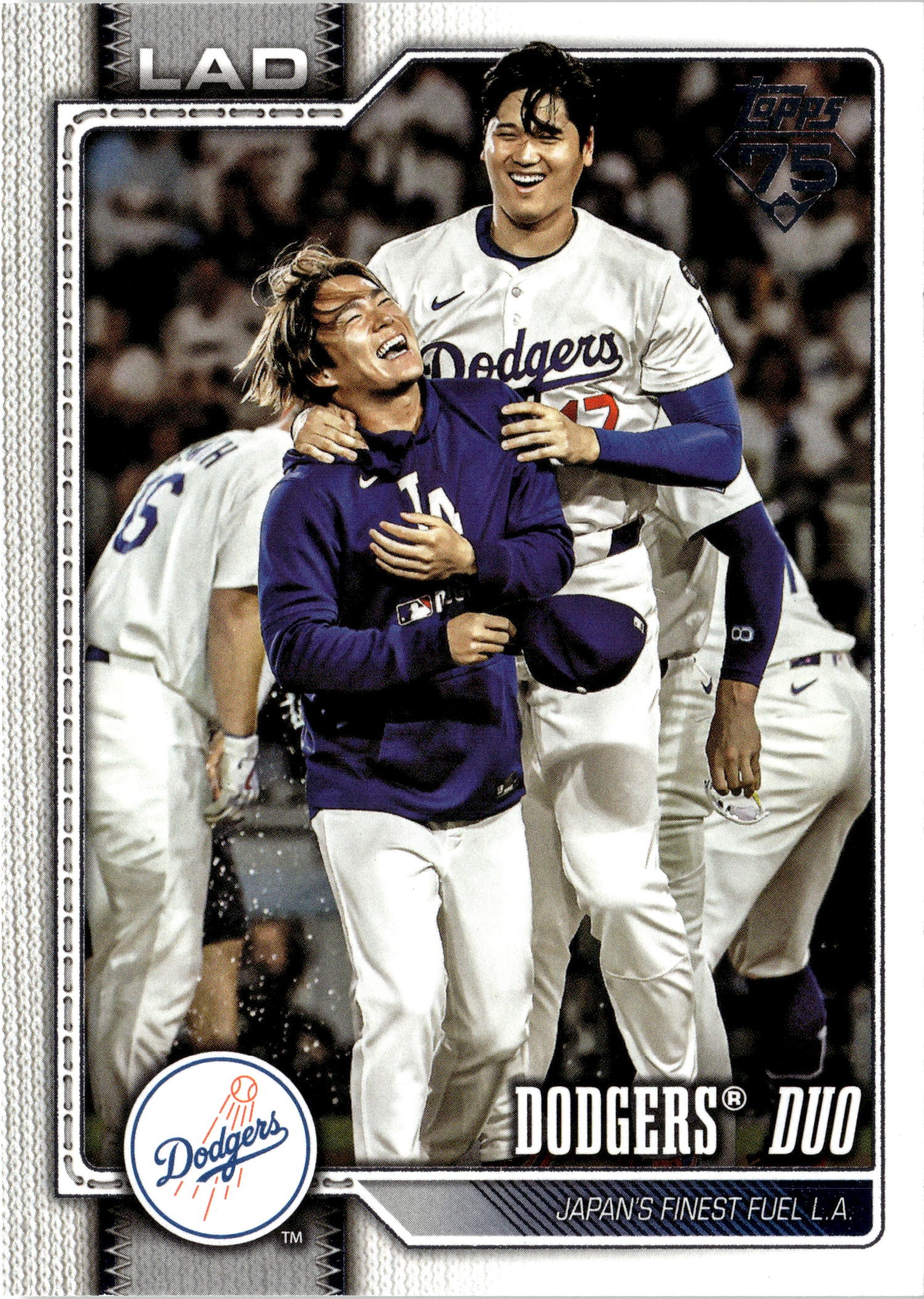 2026 Topps Dodgers Duo graded slab