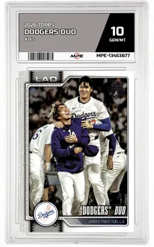 2026 TOPPS #265 DODGERS DUO MPE 10 GEM/MT — graded card up for auction