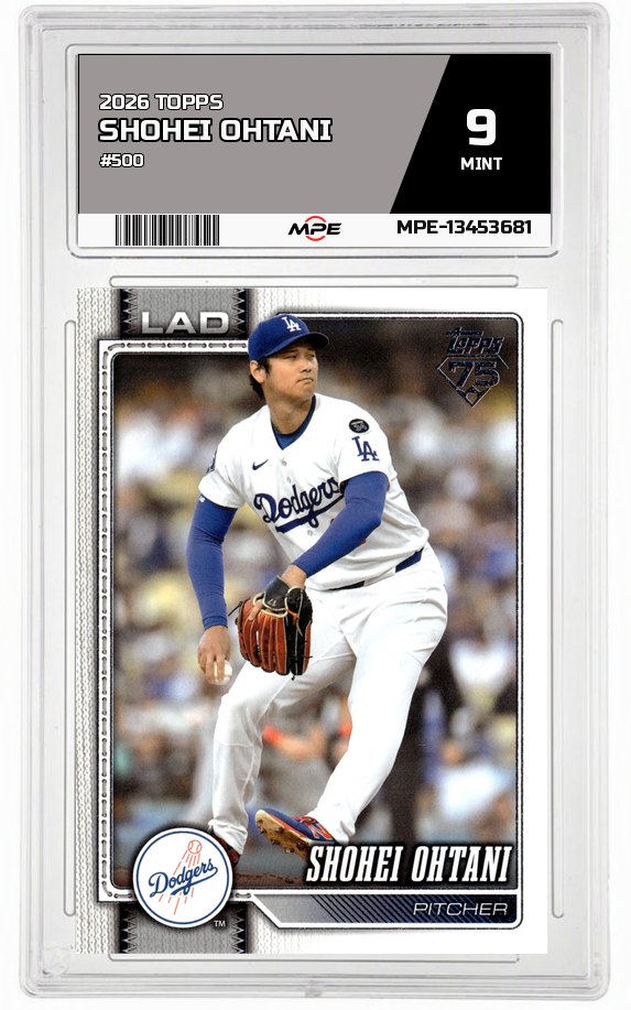 2026 TOPPS #500 SHOHEI OHTANI MPE 9 MINT — graded card auctioned from the MPE vault