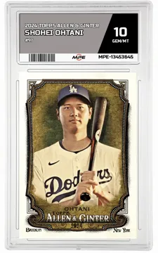 2024 TOPPS ALLEN & GINTER #97 SHOHEI OHTANI MPE 10 GEM/MT — graded card up for auction