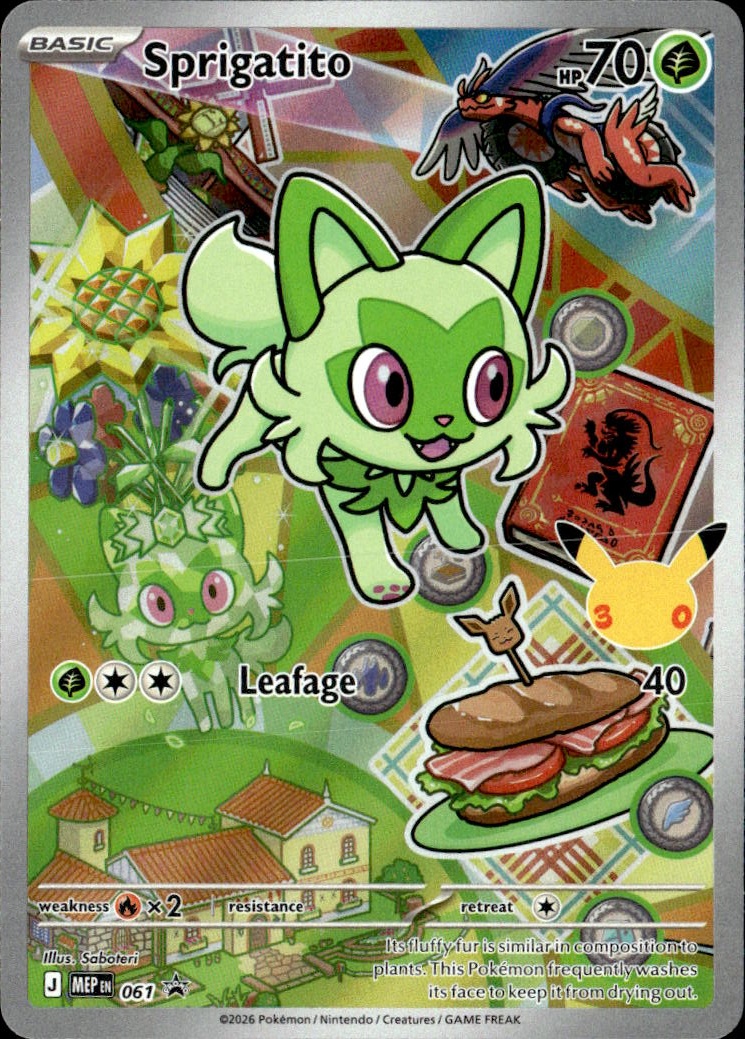 2026 Pokemon 30C En Sprigatito graded slab