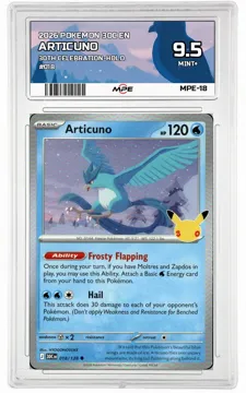 2026 POKEMON 30C EN 30th Celebration-HOLO #018 ARTICUNO MPE 9.5 MINT+ — graded card up for auction
