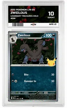 2013 POKEMON LTR EN Legendary Treasures-HOLO #098 ZWEILOUS MPE 10 GEM/MT — graded card up for auction