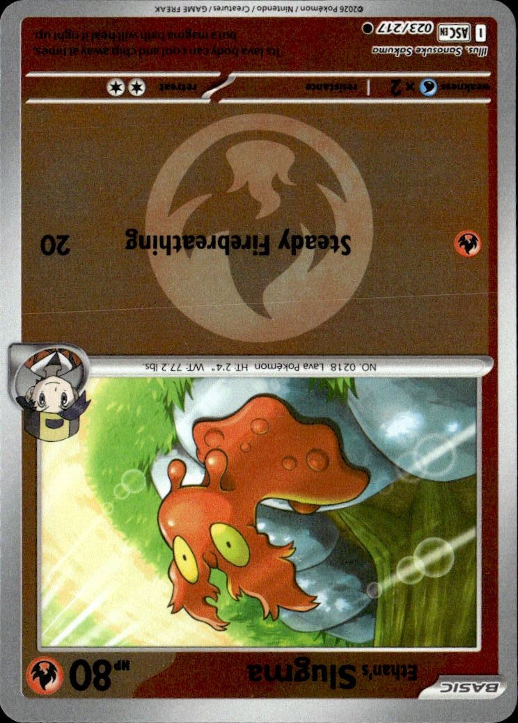 2026 Pokemon Asc En Ethan'S Slugma graded slab