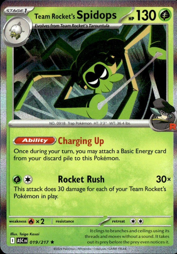 Team Rocket'S Spidops graded slab