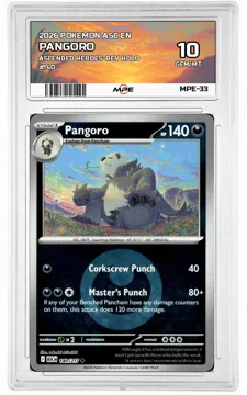 2026 POKEMON ASC EN Ascended Heroes-REV HOLO #140 PANGORO MPE 10 GEM/MT — graded card up for auction