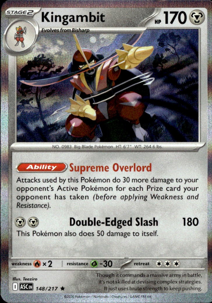 2026 Pokemon Asc En Kingambit graded slab