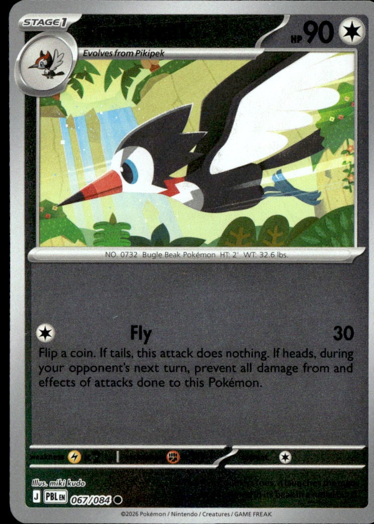 2026 Pokemon Pbl En Trumbeak graded slab