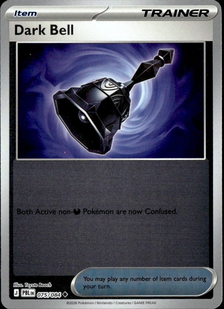 2026 Pokemon Pbl En Dark Bell graded slab